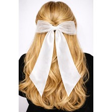 Tül Fiyonklu Toka Beyaz