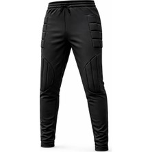 HN Sport Sünger Destekli Profesyonel Kaleci Pantolonu – Diz ve Yan Korumalı Slim Fit Siyah Kaleci Altı