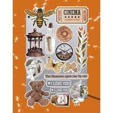 Hediyene Bak Vintager Seri 7 Sticker Seti | Laptop Ajanda Notebook Tablet Telefon Defter Etiket Bullet Journal