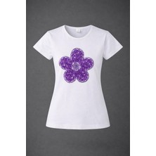 Dıgıl Kids Papatya Desenli Kısa Kol Likralı Penye