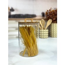 Feyza Design Şeffaf Vakum Kapaklı 3500 ml Can Erzak Kavanozu, Hızlı ve Güvenli Saklama