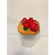 Feyza Design Seramik Ten Kavanoz, Kapaklı, Şık ve Kullanışlı Saklama Çözümü