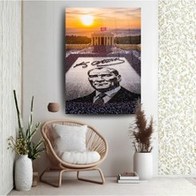 Glitglass Anıtkabir Temalı Atatürk Cam Tablo - 4mm Temperli Cam - Modern Ofis ve Ev Dekorasyonu