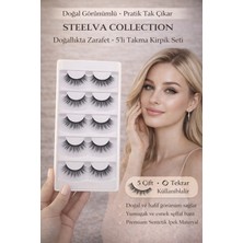 Özgürce Doğal Görünümlü Takma Kirpik, Özel Koleksiyon, 5 Çiftlik Paket