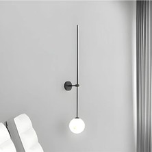 Ronisu Aydınlatma Minimalist Cam Küre Çubuk Duvar Aplik 90CM 3138-W98-7U-OY
