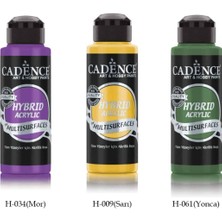 Cadence Multisurface Hibrit Boya 120 ml Set5 ( Mor, Sarı ve Yonca)