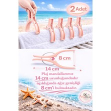 MixmioLife Şezlong Mandalı 14CM Xxl Havlu Tutucu Mandal  Güçlü Plastik Şezlong Klipsi