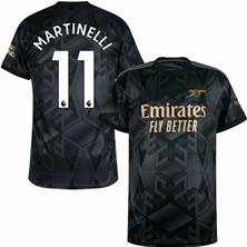 Portego A.r.s.e.n.a.l 2022/23 Sezon Gabriel Martinelli Deplasman Forması (Black)