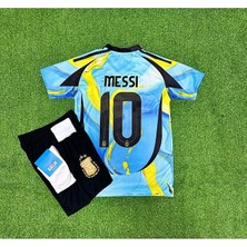 Portego Arjantin 2024/25 Yeni Sezon Lionel Messi Özel Konsept Forması 4'lü Set (Blue-Yellow)