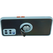 SiHako A54 4g Kılıf Montreal Yüzüklü Silikon Kapak - Buz