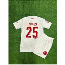 Portego Türkiye Euro 2024 Yunus Akgün Iç Saha Çocuk Forması (Beyaz)