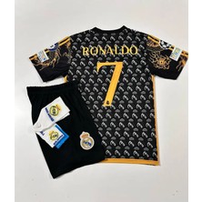Portego R.madridd 2024/25 Yeni Sezon Cristiano Ronaldo Konsept Çocuk Forması 4'lü Set (Armalı)