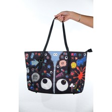 Luvi B35065 Siyah Kadın Omuz Çantası