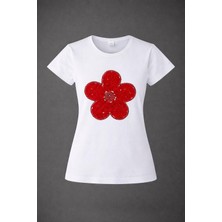 Dıgıl Kids Papatya Desenli Kısa Kol Likralı Penye