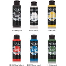Cadence Multisurface Hibrit Boya 120 ml Set2 ( Siyah, Beyaz, Sarı, Elma Şekeri, Royal Mavi ve Yonca)