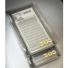 Özgürce Ipek Kirpik D Kıvrım 3D 0,12 Kalınlık 13MM Uzunluk 2 Kutu