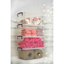 Feyza Design 10 Litre Kapaklı Yatay Saklama Kabı, Şık ve Kullanışlı Tasarım