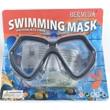 Aesco Lisinya Maske Tek Safari Deluxe - 6652 Renkli Tasarım ile Plajda Kullanıma Uygun Su Geçirmez Maske