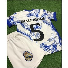 Portego R.e.a.l.m.a.d.r.i.d 2023/24 Sezonu Yılan Desenli Jude Bellingham Konsept Çocuk Forması 4'lü Set