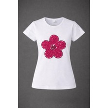 Dıgıl Kids Papatya Desenli Kısa Kol Likralı Penye