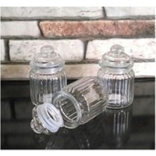 Feyza Design 3'lü Cam Baharatlık Seti, Vakumlu Kapaklı, 3X500 Ml, Şık ve Kullanışlı