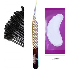 Özgürce Ipek Kirpik Fırça, Cımbız ve Göz Pedi Seti - 61 Parça