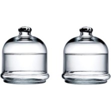 Feyza Design Pratik ve Şık 2'li Kapaklı Kahvaltılık Kase Seti