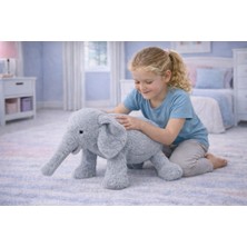 Aesco PL62492 - Peluş Yatan Fil 65 cm 3 Ast (Lisinya)