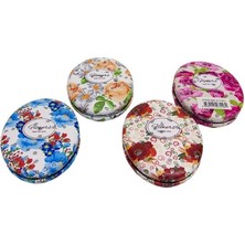 Aesco Cep Aynası Oval Tombul Taşlı Flowers ( Lisinya )