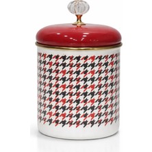 Feyza Design Forte Red Emaye Baharatlık Kavanoz Orta Boy 12 Cm, Şık ve Dayanıklı Tasarım