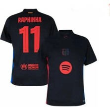 Portego B.a.r.c.e.l.o.n.a 2024/25 Yeni Sezon Raphinha Deplasman Forması (Black)