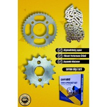 KUBA Cg 125 Zincir + Ön Dişli + Arka Dişli Set