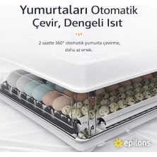 Aesco WH-130 Kuluçka Makinesi -Tavuk Kaz Hindi Ördek ve Kuş Türleri Uyumlu Yedek Motor Hediyeli ( Lisinya )