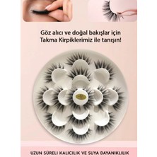 Özgürce Doğal Görünümlü 3D Ipek Takma Kirpik Seti, 7 Çift Şık ve Hafif Tasarım