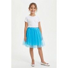 Kinderos Beli Lastikli Kız Çocuk Tütü Etek - 26Y 1621