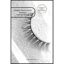 Özgürce Uzun Dolgun Doğal Görünümlü Ipek Takma Kirpik (Yapışkanlı)