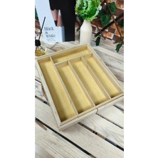 Feyza Design 7 Bölmeli Bambu Çekmece Kaşıklık Organizeri, Şık ve Fonksiyonel Depolama