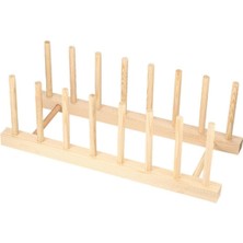 Feyza Design Ahşap 7'li Çok Amaçlı Tabaklık Seti, Çok Fonksiyonlu Sunum ve Saklama Ünitesi