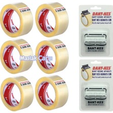 Ve-Ge Koli Bandı Aslan Şeffaf 45MM x 100M 6 Adet ve 2 Adet Bantkes