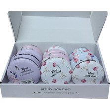 Aesco Cep Aynası Yuvarlak Tombul Flowers ( Lisinya )