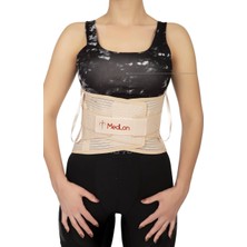 MedLon Lumbostad Siyatik Bel Fıtığı Çelik Balenli Korse Destekli Korse Bel Kuşağı Bel Destek Fıtık Korsesi 26CM