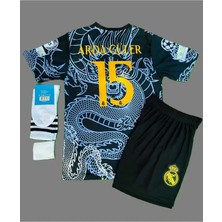 Portego Arda Güler Dragon Tasarımlı R,e,a,l, M,a,d,r,i,d, Çocuk Forması 4'lü Set