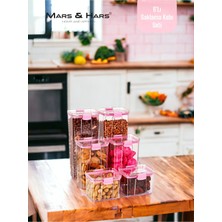 Feyza Design 6'lı Sızdırmaz Çift Taraflı Kapaklı Saklama Kabı Seti, Çok Amaçlı ve Pratik