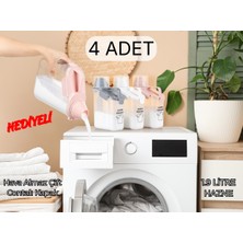 Feyza Design 4’lü 1900 ml Ölçekli Toz Deterjan ve Saklama Kabı Seti + Hediye