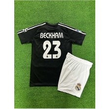 Portego Real Madrid 2004/05 Sezonu David B.e.c.k.h.a.m Nostalji Çocuk Forması (Black)