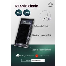 Özgürce Ipek Kirpik Serisi Cc, 0,05, Mix 6-14MM, Tekli Kirpikler