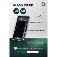 Özgürce Ipek Kirpik D, 0,05, Mix 8-14MM, Hafif ve Doğal Görünüm