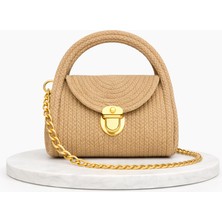 Baltaci Milano Hamlet Begie Bag-Beige / Cotton / Handle