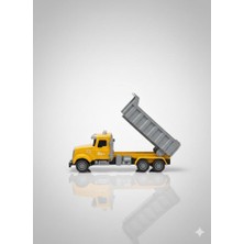 Farbu Oyuncak 1:32 Ölçek Işıklı Sesli Amerikan Tip Damperli Oyuncak Kamyon