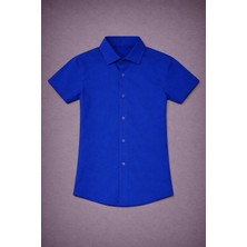 Dıgıl Kids Klasik Kısa Kol Dakron Kumaş Gömlek